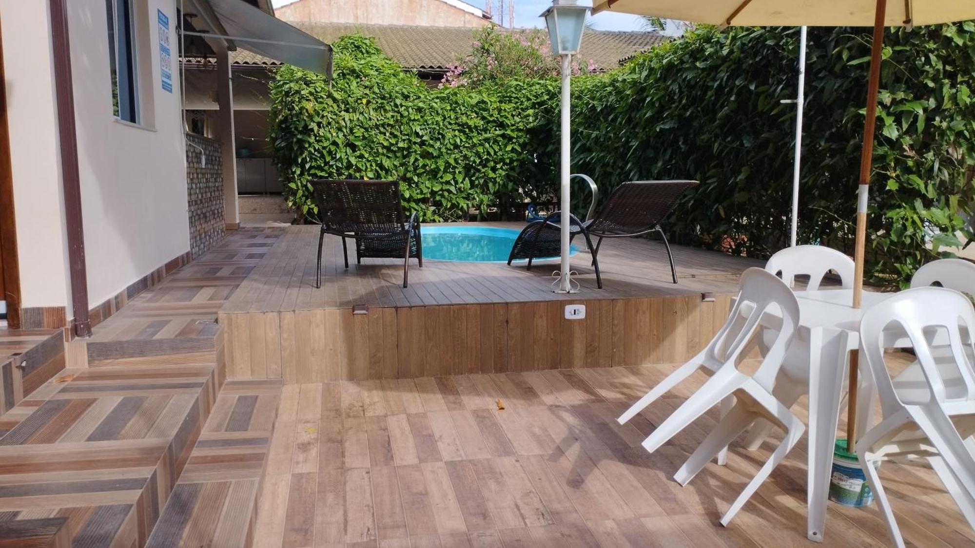 Casa C/ Piscina E Area Gourmet, 5 Min Da Praia. Гуарапарі Екстер'єр фото